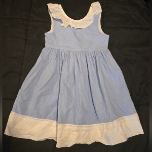 Catherine Malandrino Girl's Dress Blue &‎ White Size 6 Small